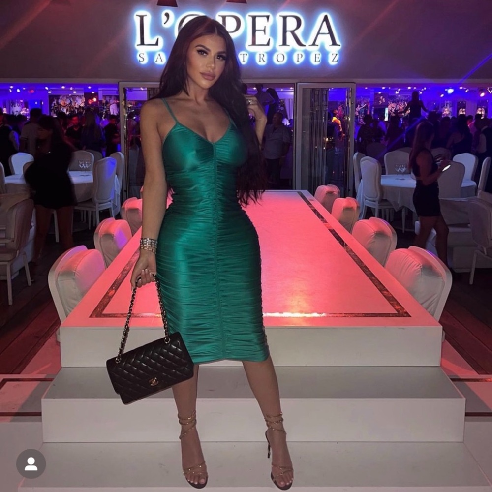 Alexander Wang Green Midi Dress